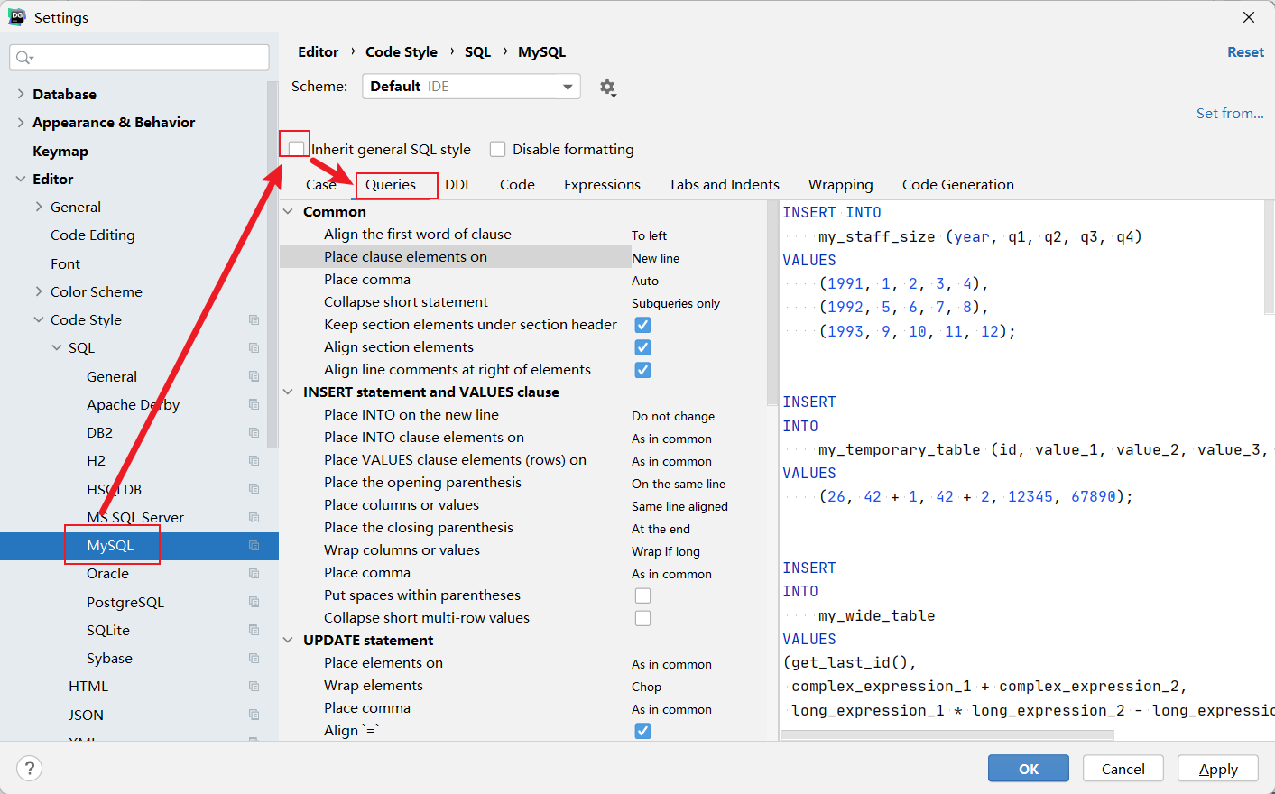 MySQL 设置 2